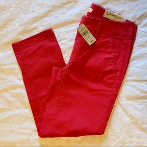 Loft size 2 petite red Marisa Skinny Pants